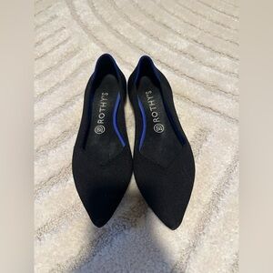 Rothy’s The Point Black Flats, Size 8.5/9